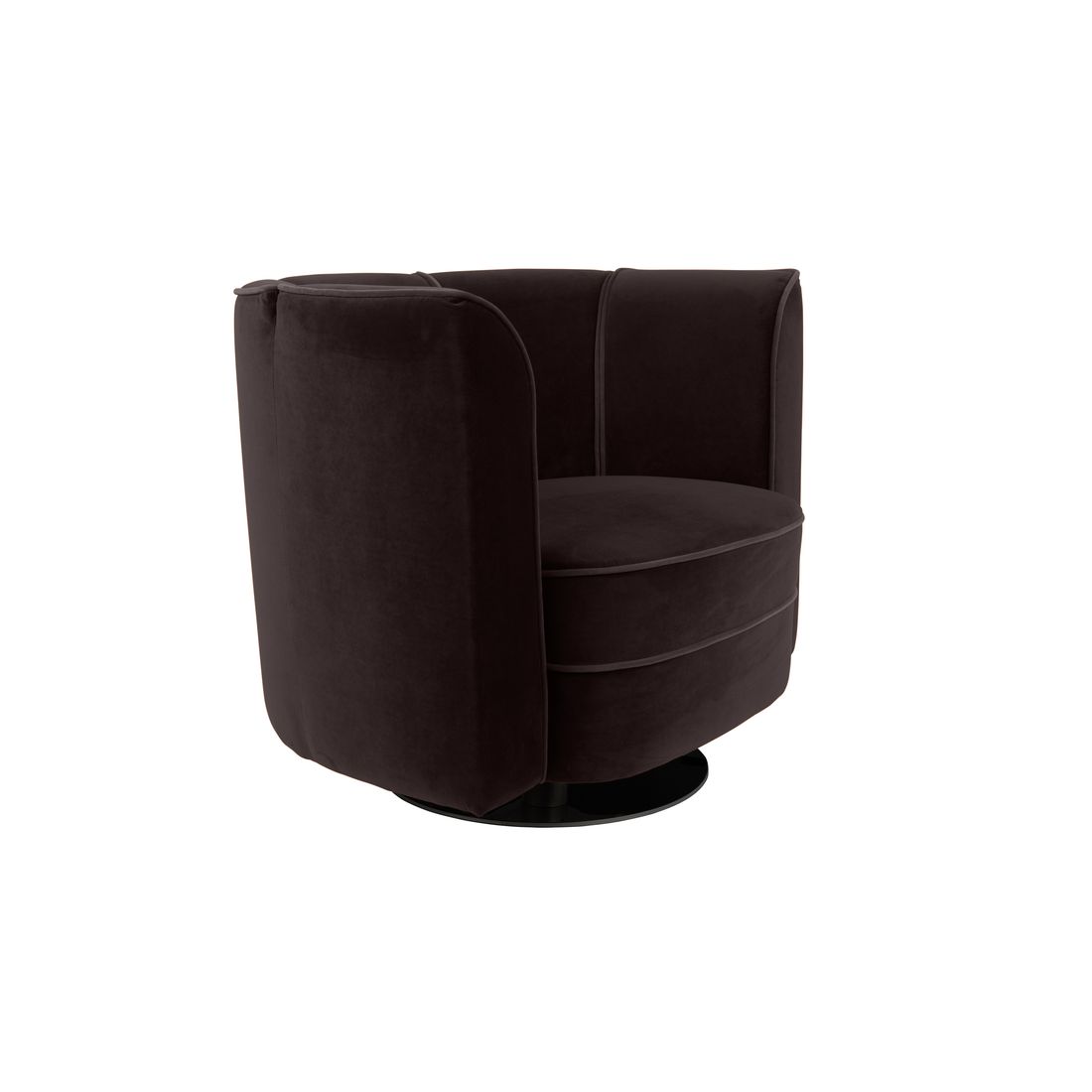 Dutchbone Fauteuil Flower Zwart