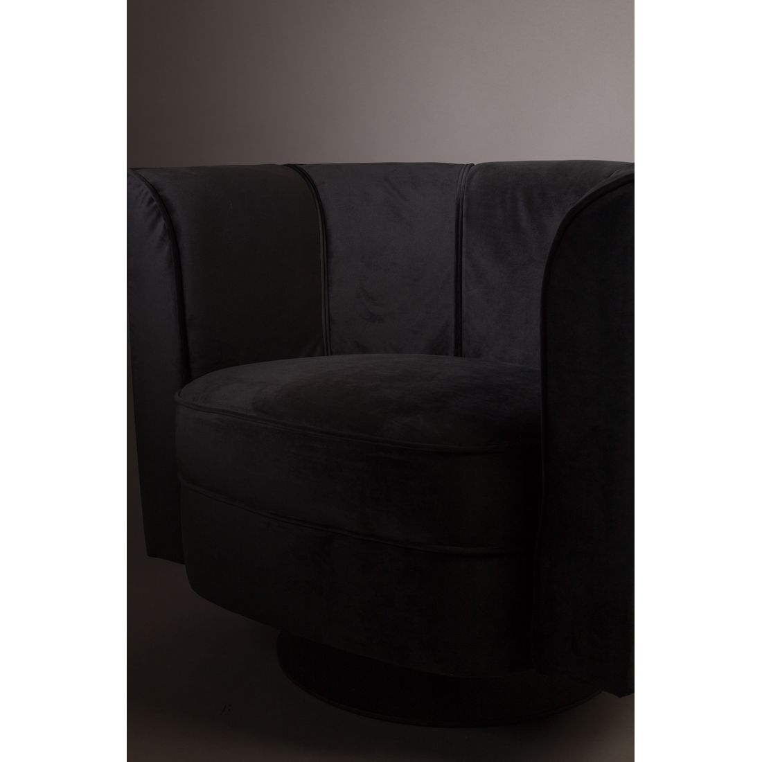 Dutchbone Fauteuil Flower Zwart