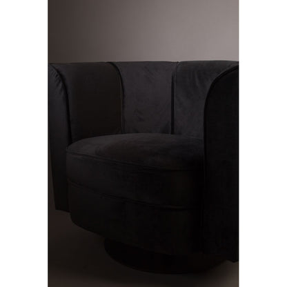 Dutchbone Fauteuil Flower Zwart