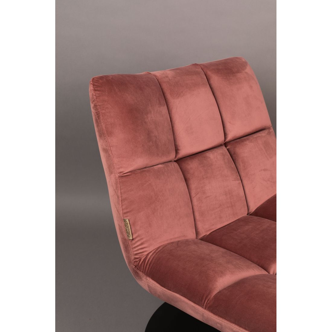Dutchbone Fauteuil Bar Velvet Oud Roze