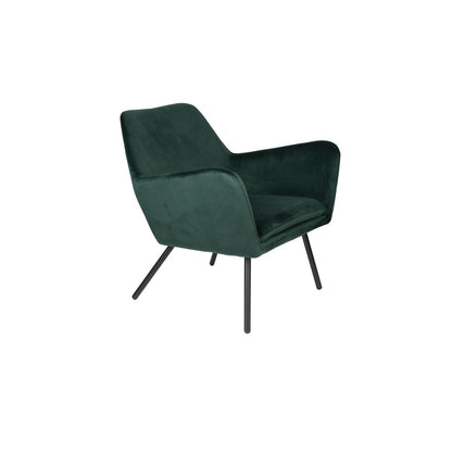 White Label Living Fauteuil Bon Velvet Groen