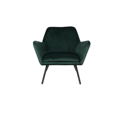White Label Living Fauteuil Bon Velvet Groen