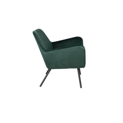 White Label Living Fauteuil Bon Velvet Groen