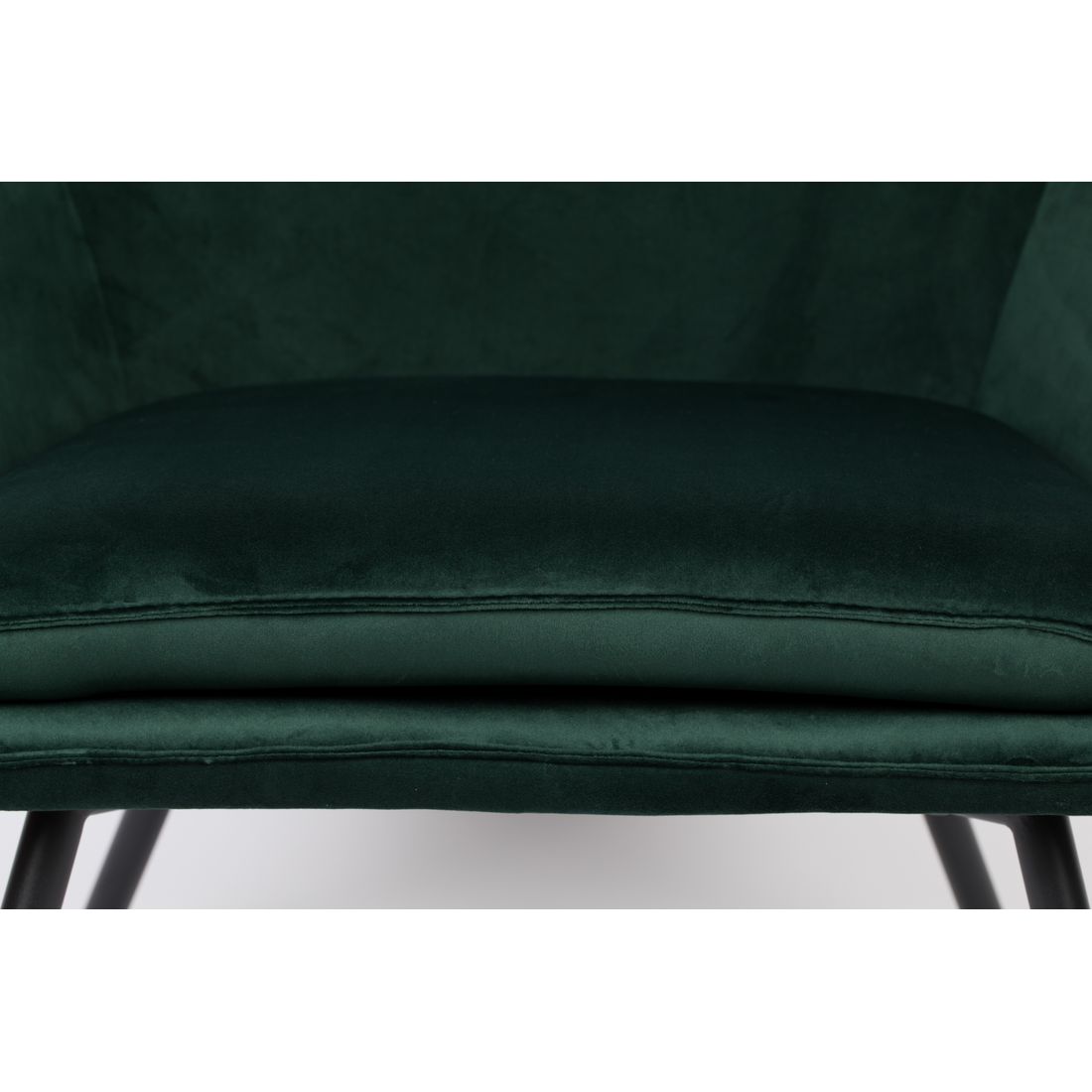 White Label Living Fauteuil Bon Velvet Groen