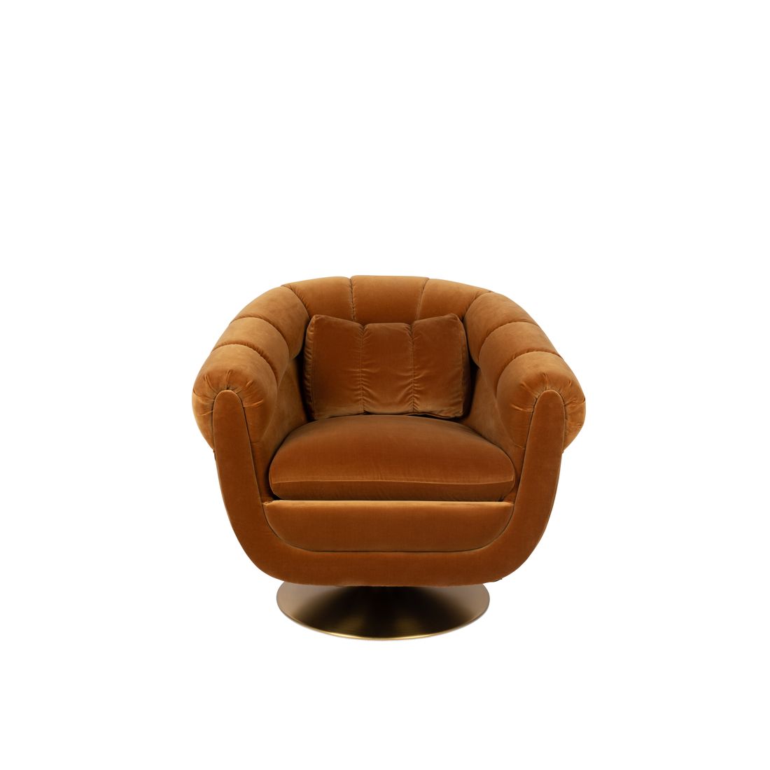 Dutchbone Fauteuil Member Bruin Oranje