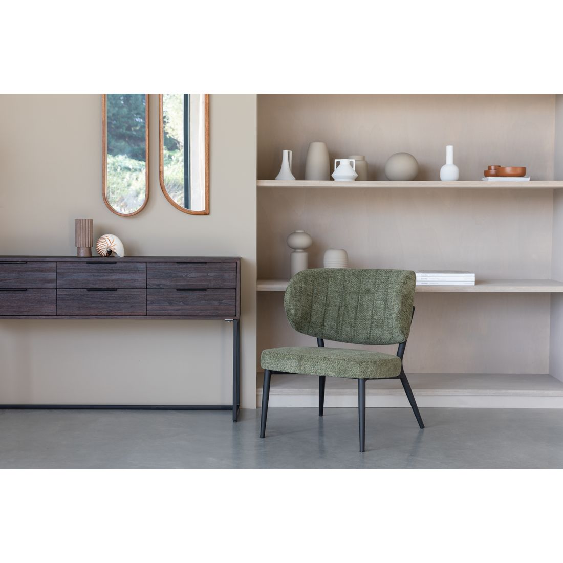 White Label Living Fauteuil Sanne Groen