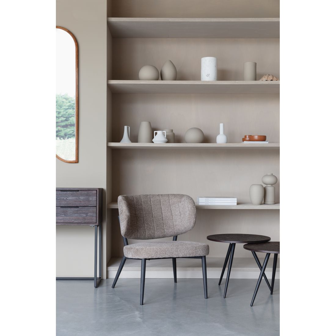 White Label Living Fauteuil Sanne Bruin