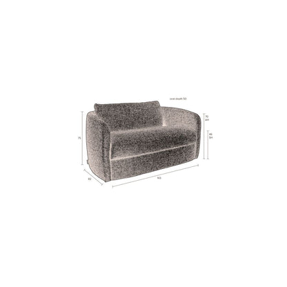 Dutchbone 2-zits Bank Boho Grijs