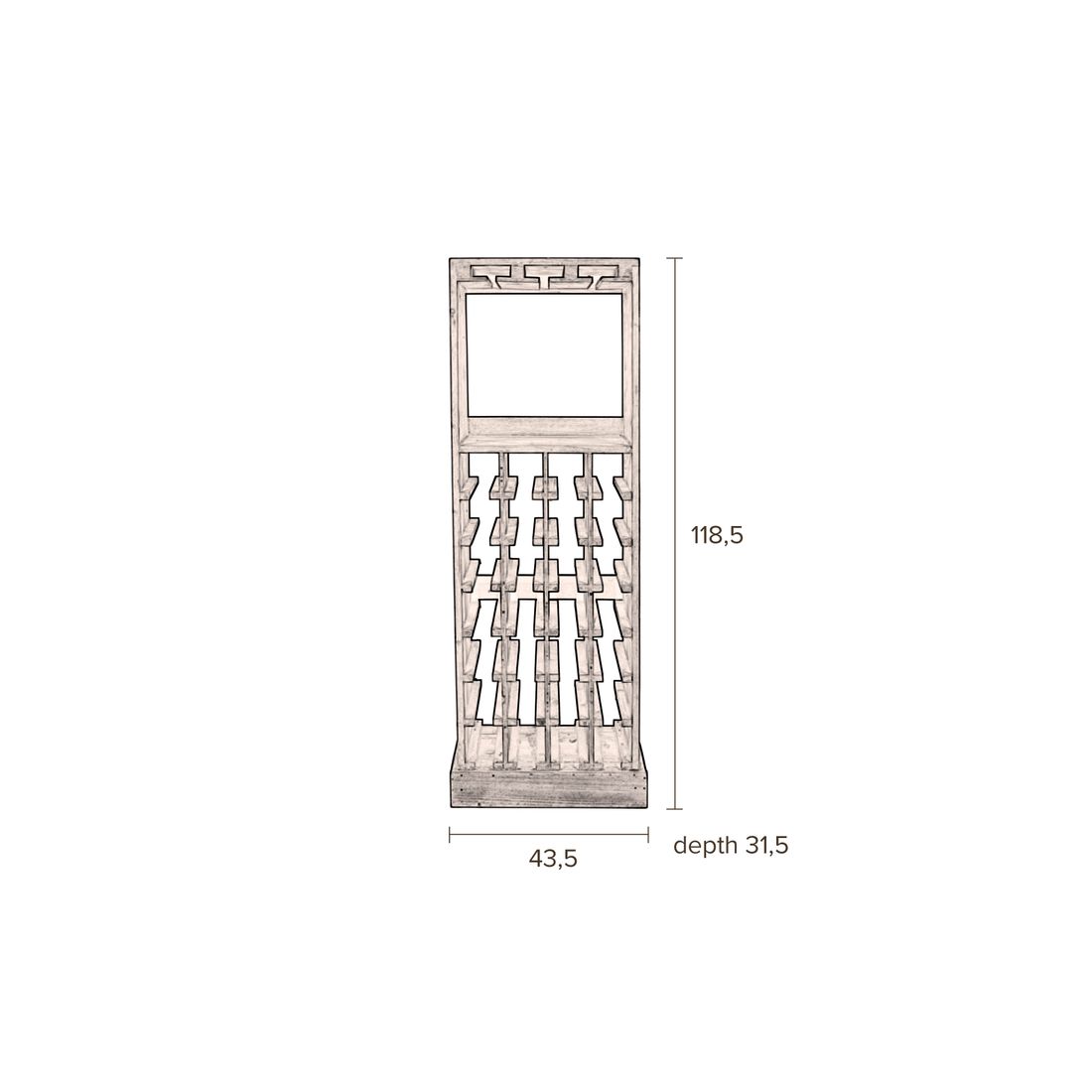 Dutchbone Wijnkast Claude