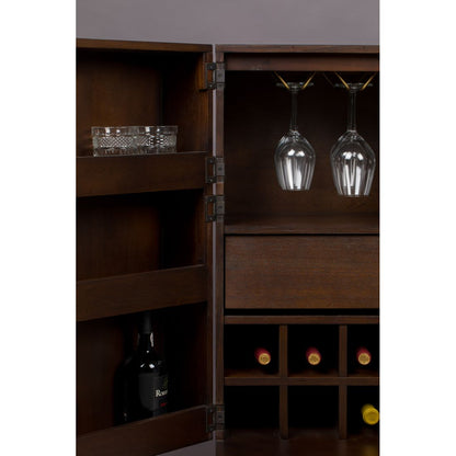 Dutchbone Wijnkast Class Walnoot