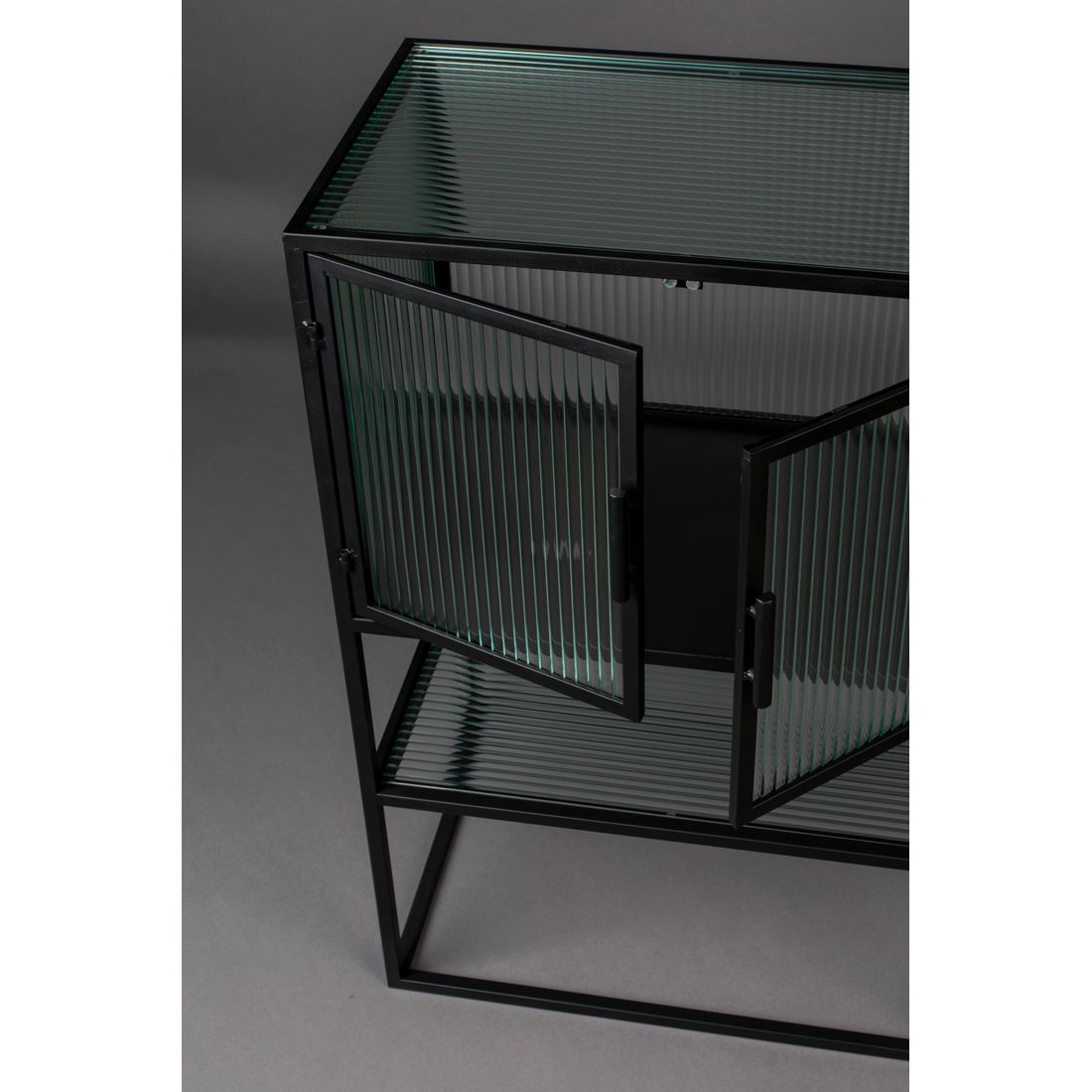 Dutchbone Vitrinekast Boli Smal Zwart