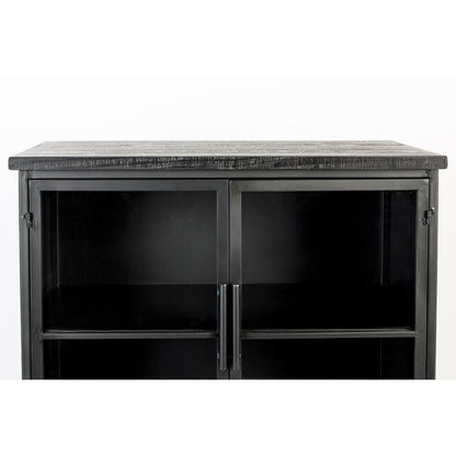 White Label Living Vitrinekast Ferre Zwart