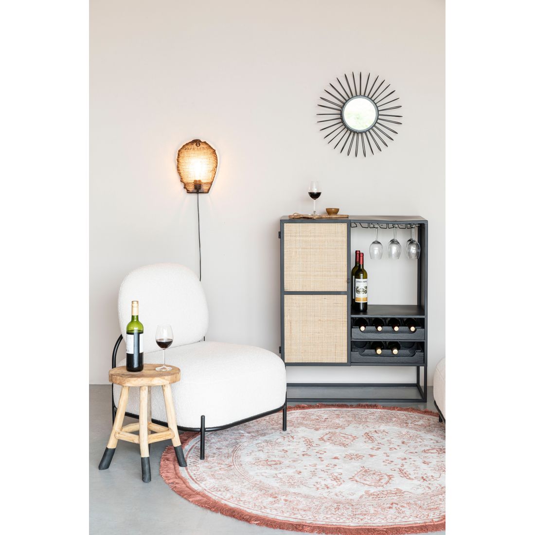 White Label Living Wijnkast Guuji Laag