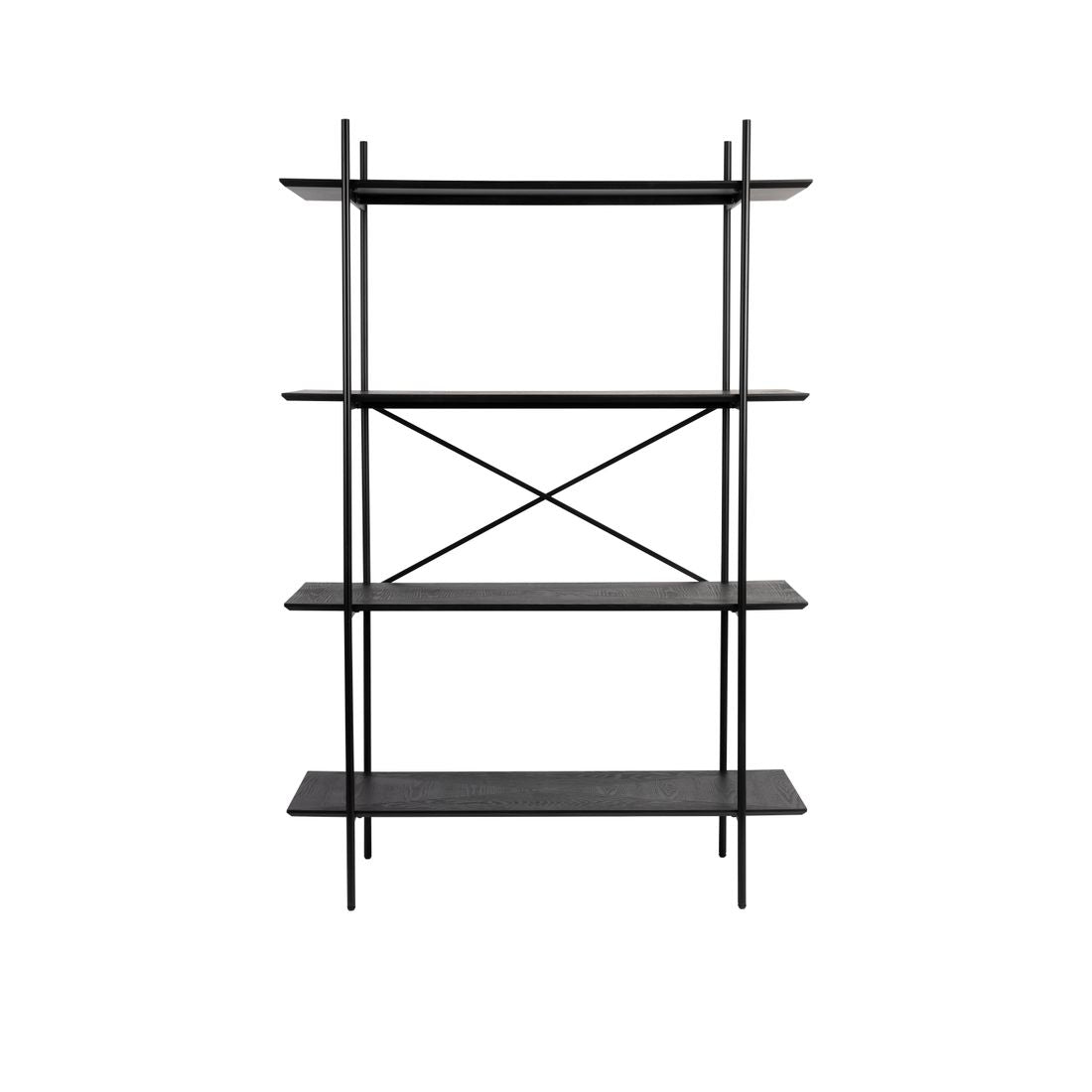 White Label Living Boekenkast Marcio Zwart