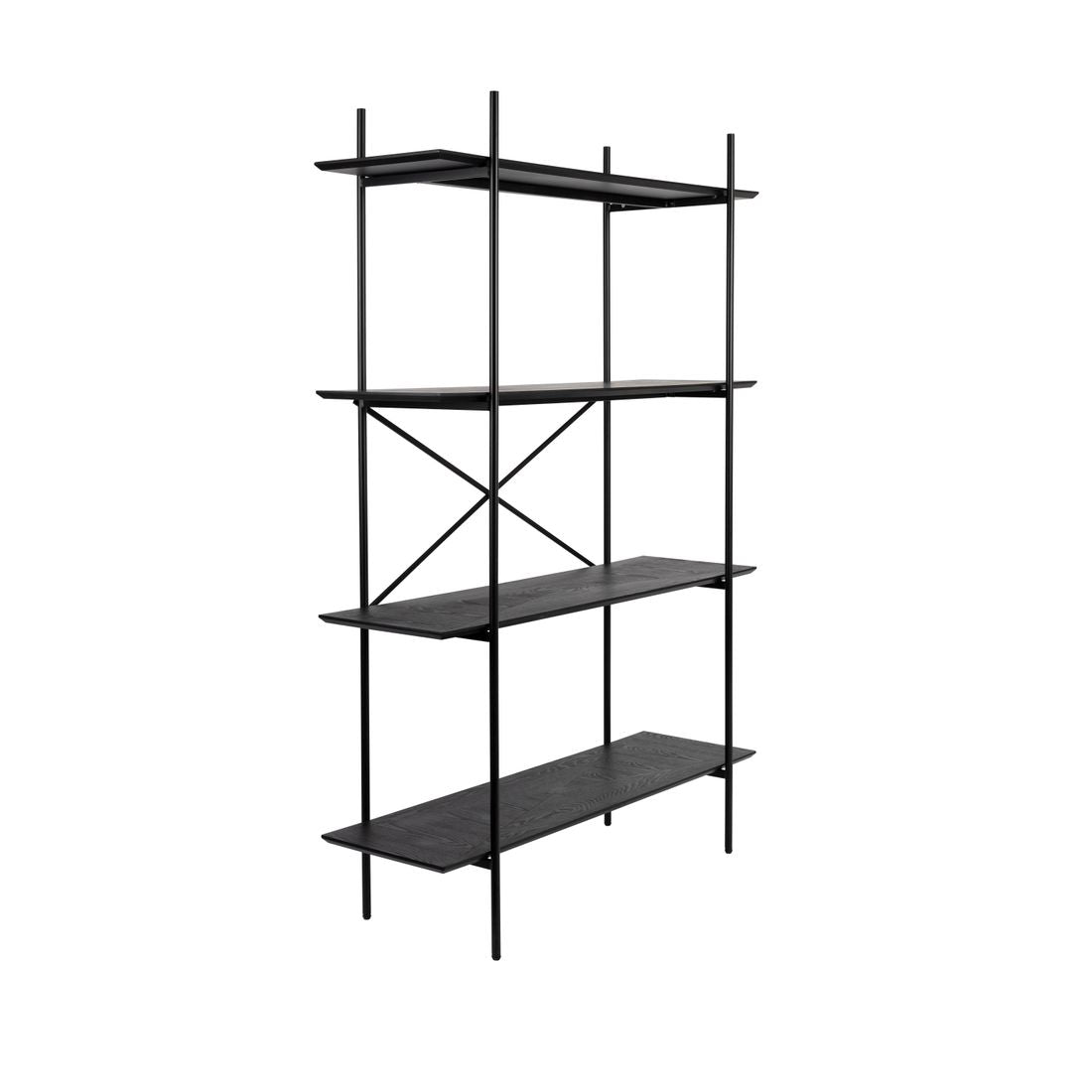 White Label Living Boekenkast Marcio Zwart