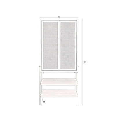 Dutchbone Opbergkast Yasu Zwart