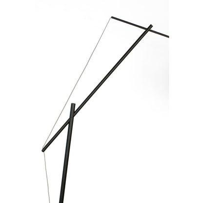 White Label Living Vloerlamp Tokio Zwart