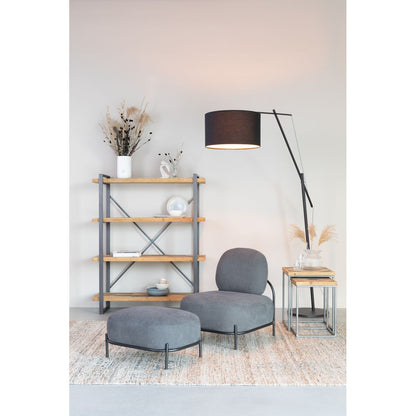 White Label Living Vloerlamp Tokio Zwart