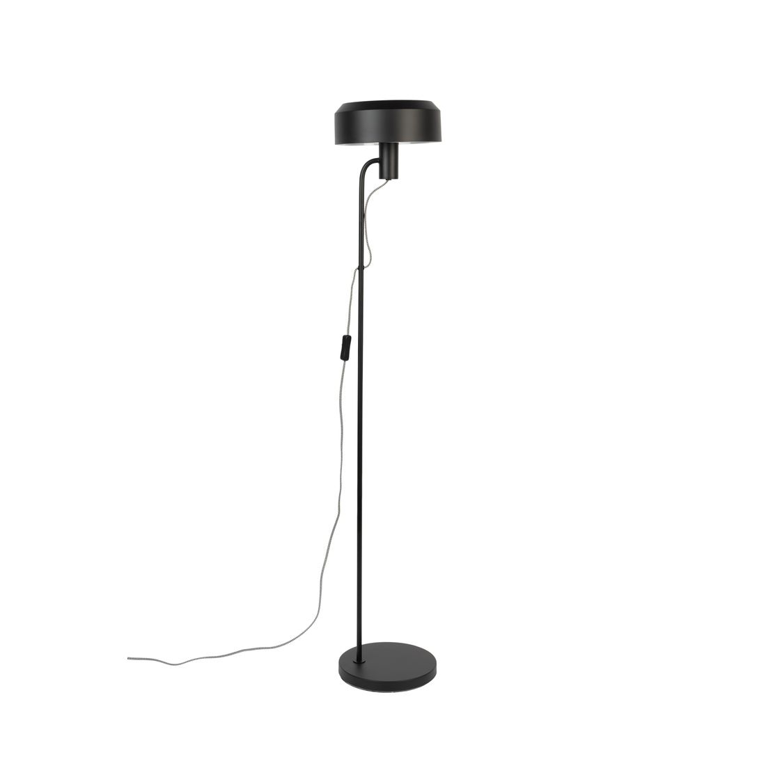 White Label Living Vloerlamp Landon Zwart