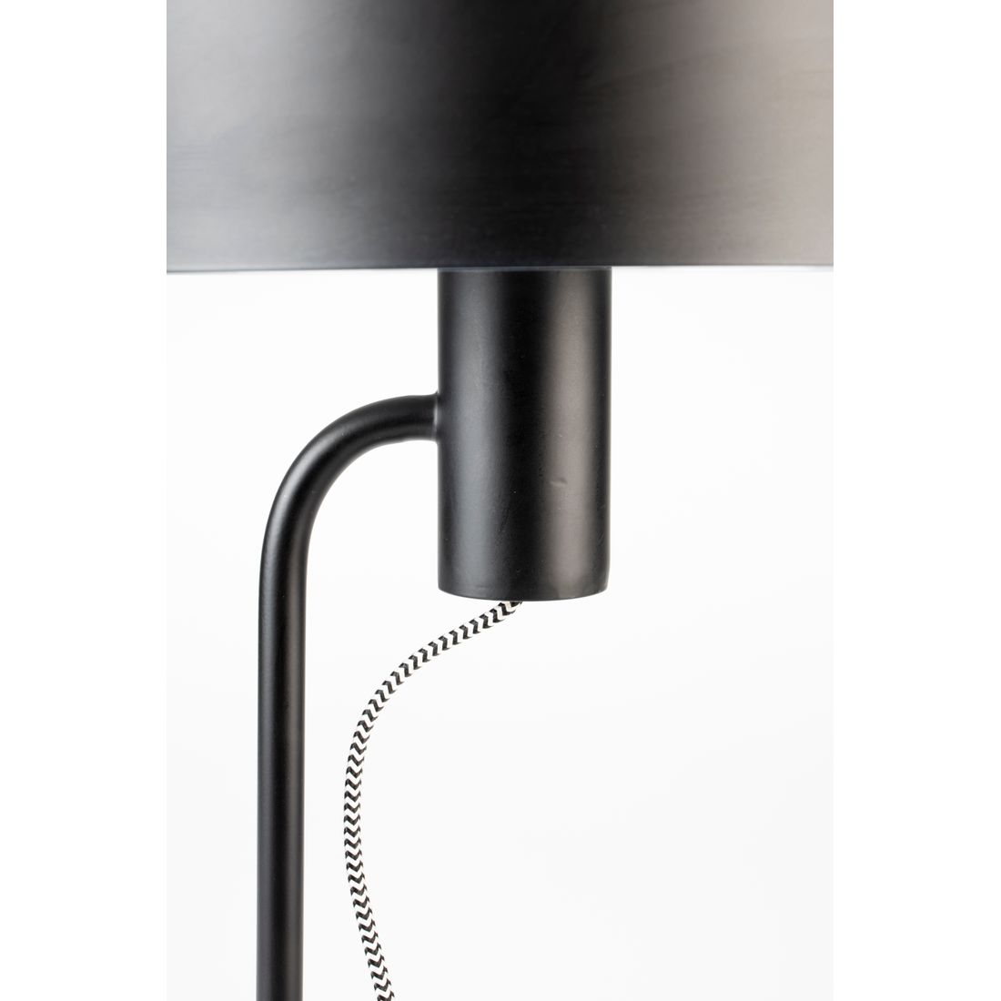 White Label Living Vloerlamp Landon Zwart