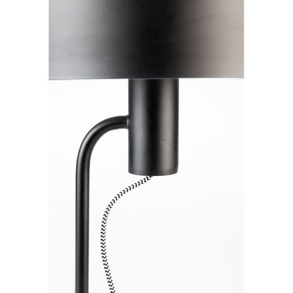 White Label Living Vloerlamp Landon Zwart