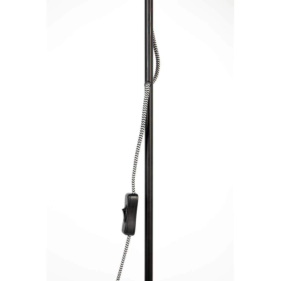 White Label Living Vloerlamp Landon Zwart