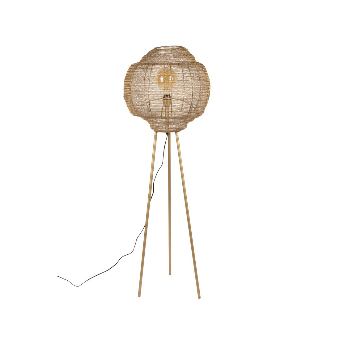 Dutchbone Vloerlamp Meezan Goud