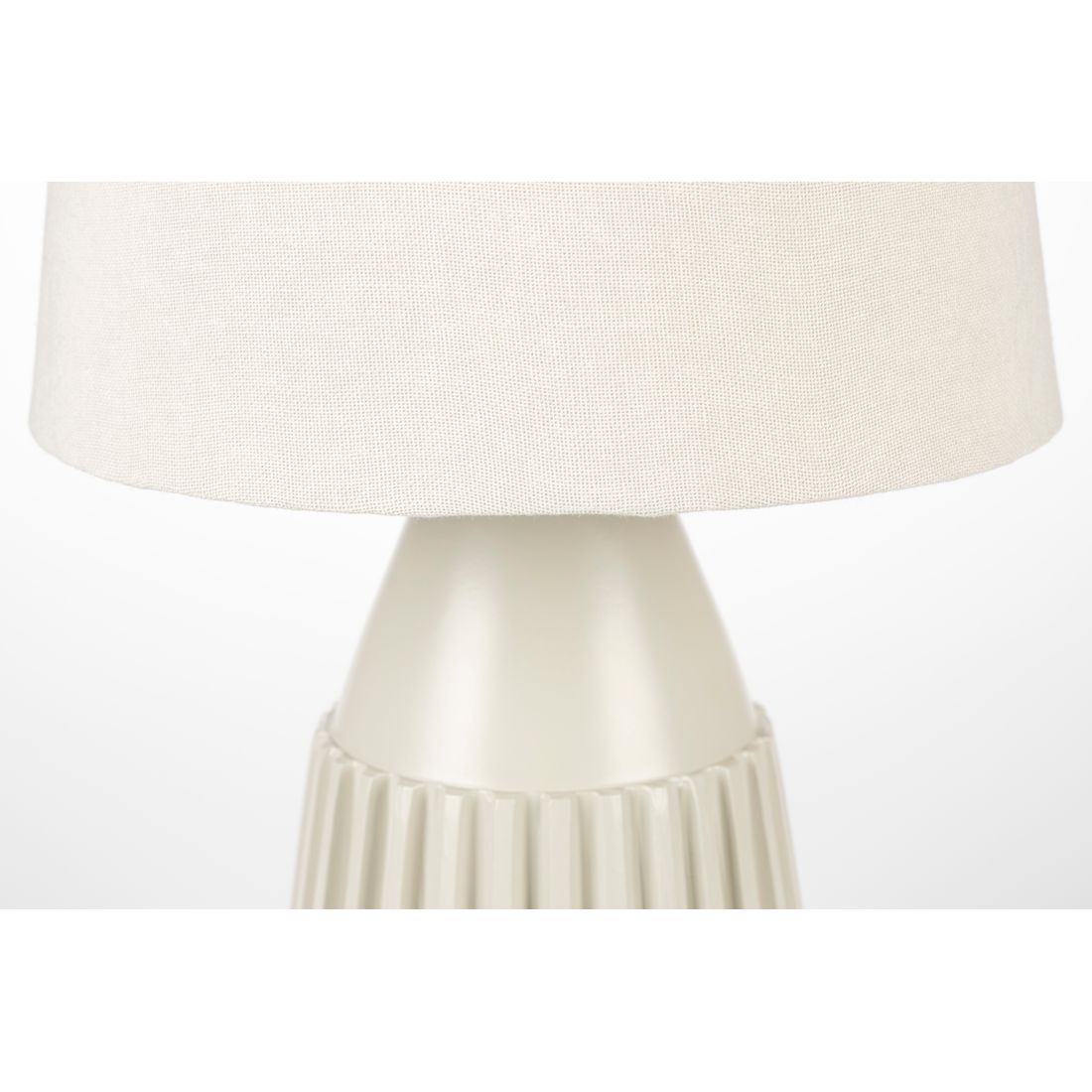 White Label Living Tafellamp Aysa Beige