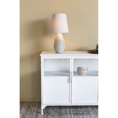 White Label Living Tafellamp Aysa Beige