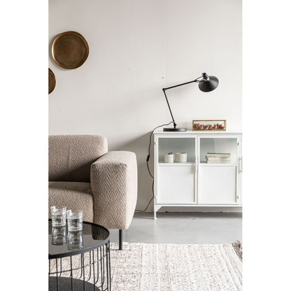 White Label Living Tafellamp Jona Zwart