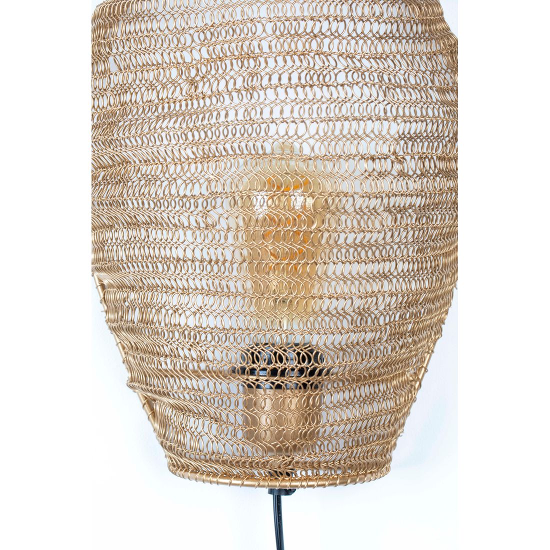 White Label Living Wandlamp Lena Messing