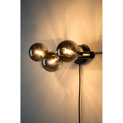 White Label Living Wandlamp Monica Smoke