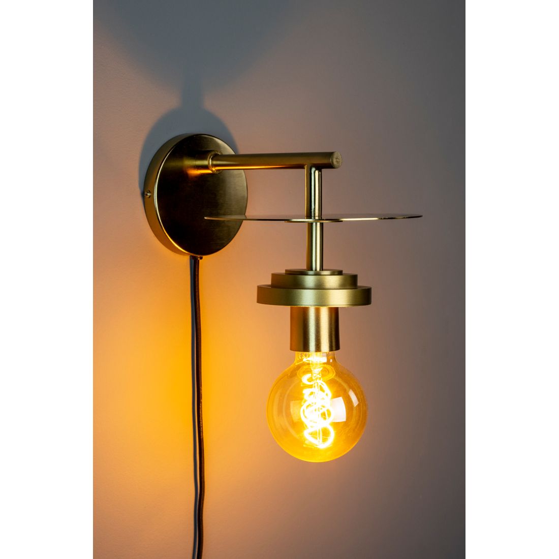 Dutchbone Wandlamp Aden Messing