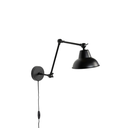 White Label Living Wandlamp Xavi Zwart