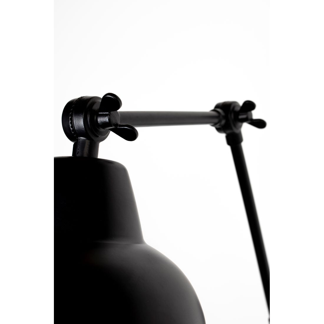 White Label Living Wandlamp Xavi Zwart