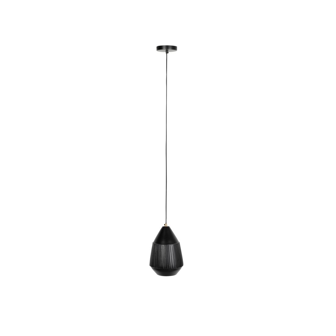 White Label Living Hanglamp Aysa Zwart Lang