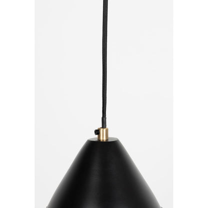 White Label Living Hanglamp Aysa Zwart Lang