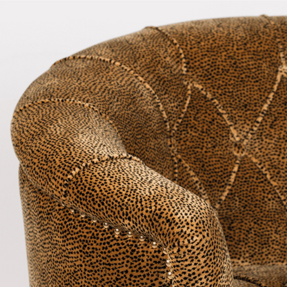 Bold Monkey Too Pretty To Sit On Panter 2-zits Bank – Fluweel – Bruin – Panterprint