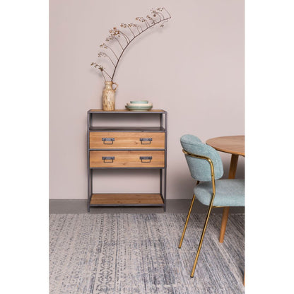 White Label Living Vloerkleed Liv 200x300cm Blauw