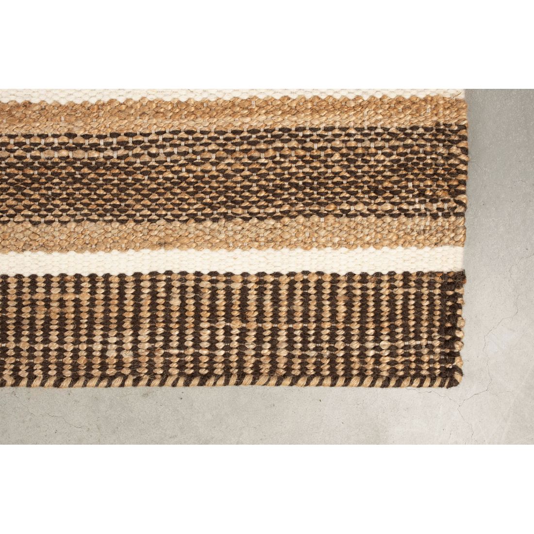 Dutchbone Vloerkleed Djahe Naturel/Bruin 160x230cm