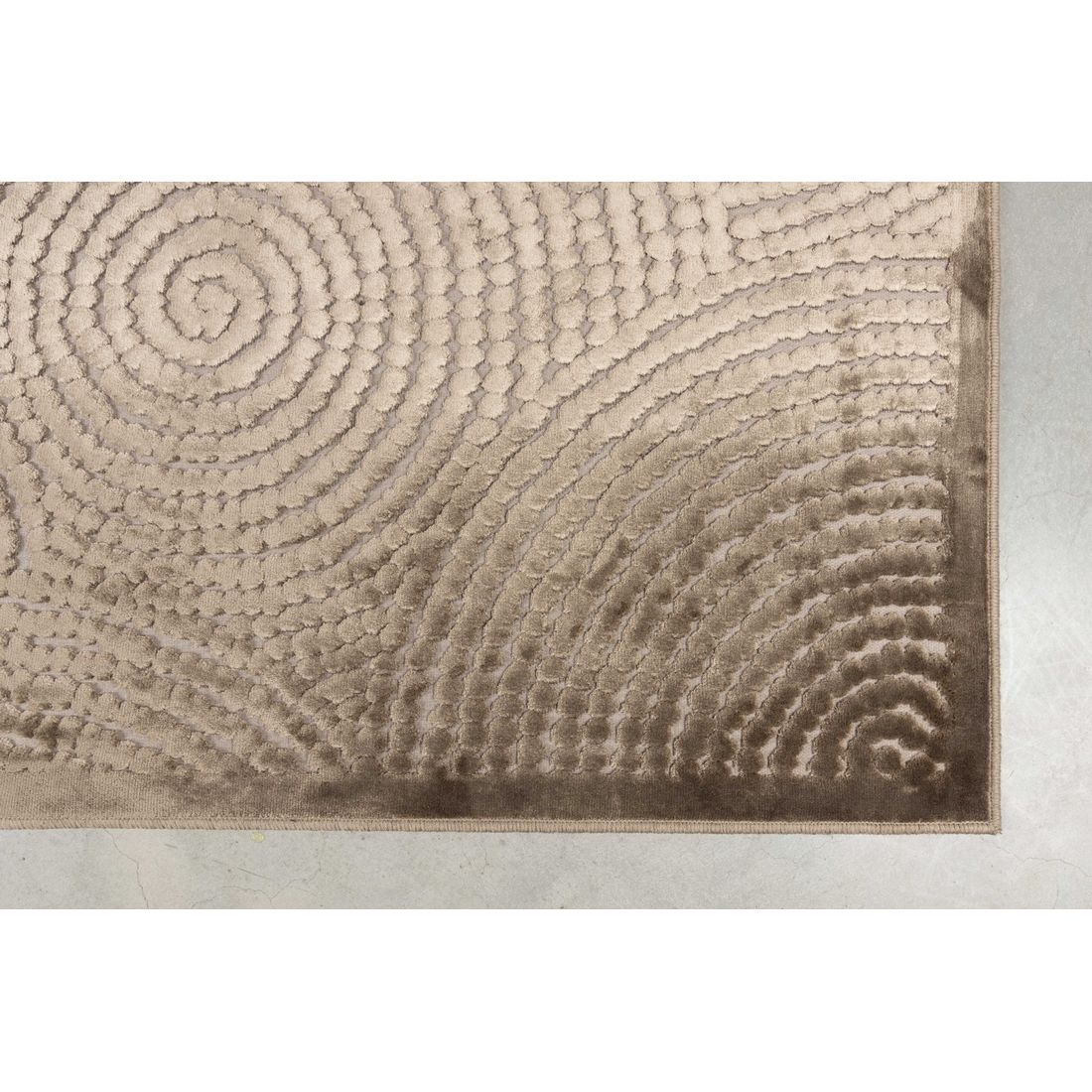 Dutchbone Vloerkleed Dots Karamel Bruin 170x240cm