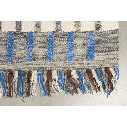 Dutchbone Vloerkleed Hampton Blauw 160x230cm