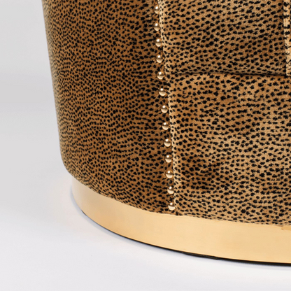 Bold Monkey Too Pretty To Sit On Panter 2-zits Bank – Fluweel – Bruin – Panterprint