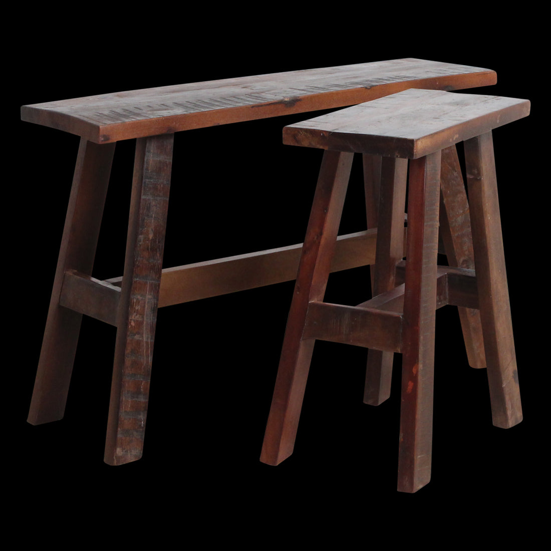 Raw Materials Bankje Hout Bruin Groot