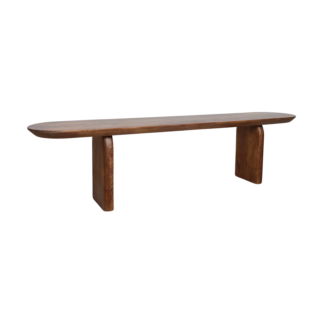 Raw Materials Bullnose Eetkamerbank Mangohout Bruin 180cm