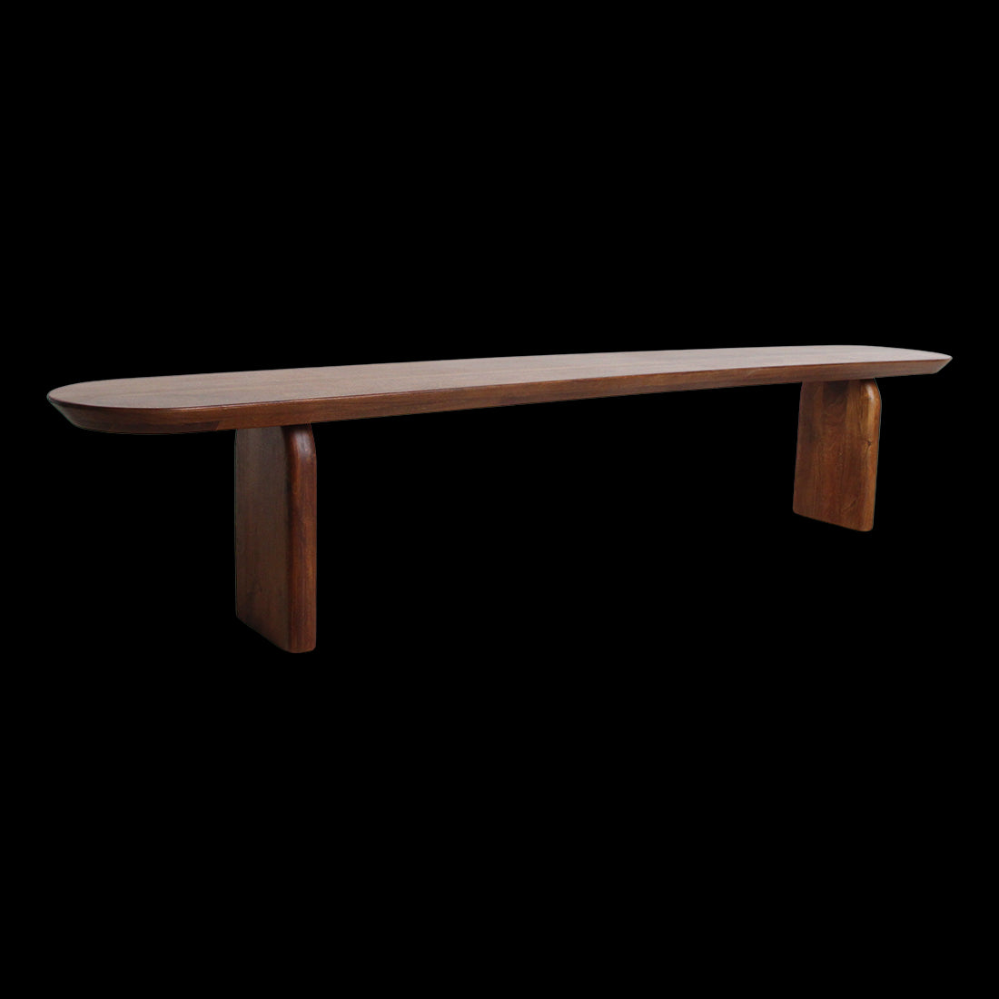 Raw Materials Bullnose Eetkamerbank Mangohout Bruin 240cm