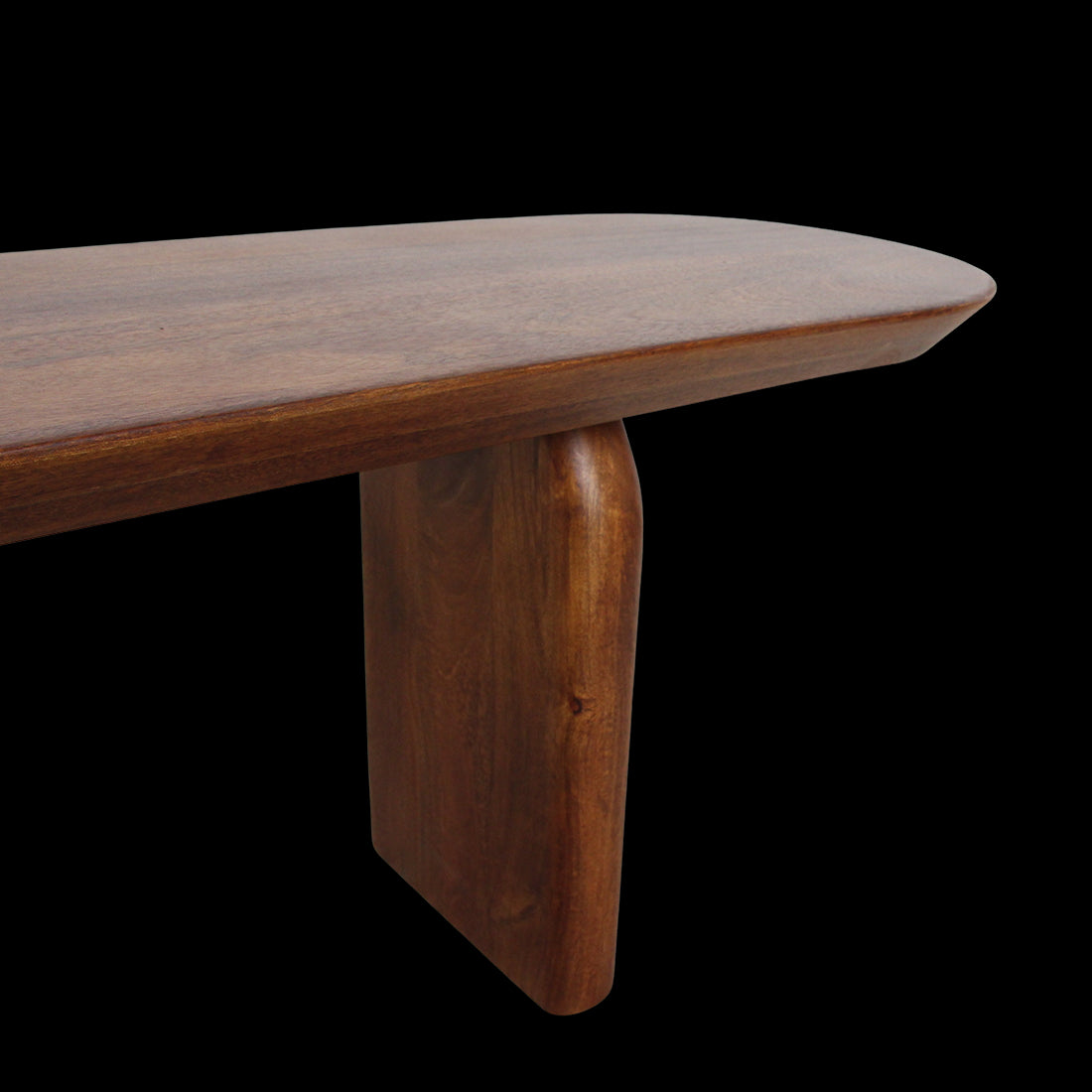 Raw Materials Bullnose Eetkamerbank Mangohout Bruin 240cm