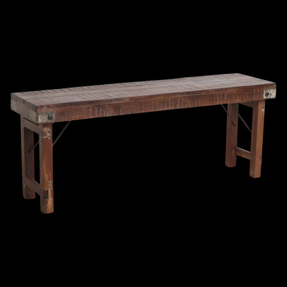 Raw Materials Inklapbare Eetkamerbank - Fsc-Gerecycled Hout - 120 Cm