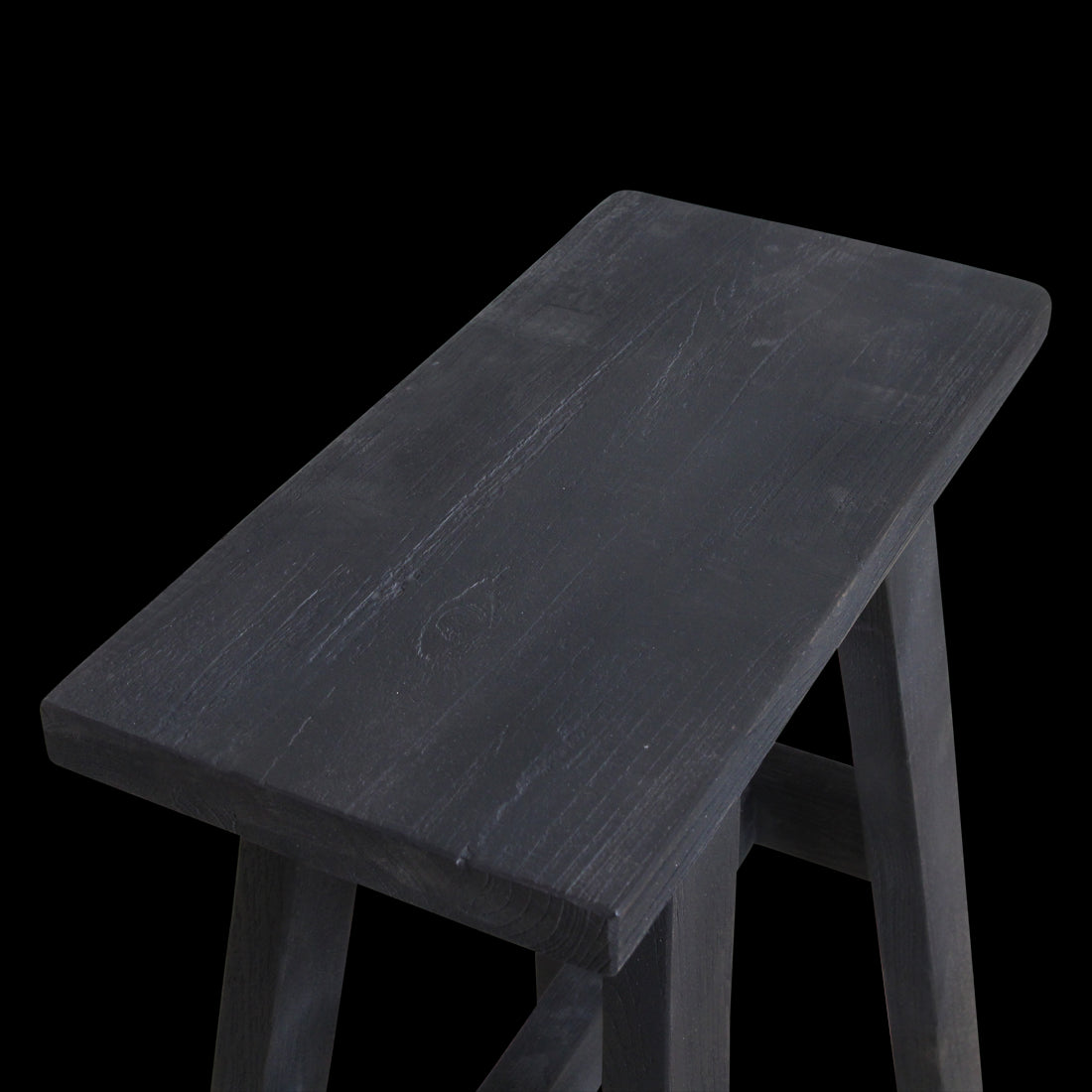 Raw Materials Bankje Hout Zwart Medium