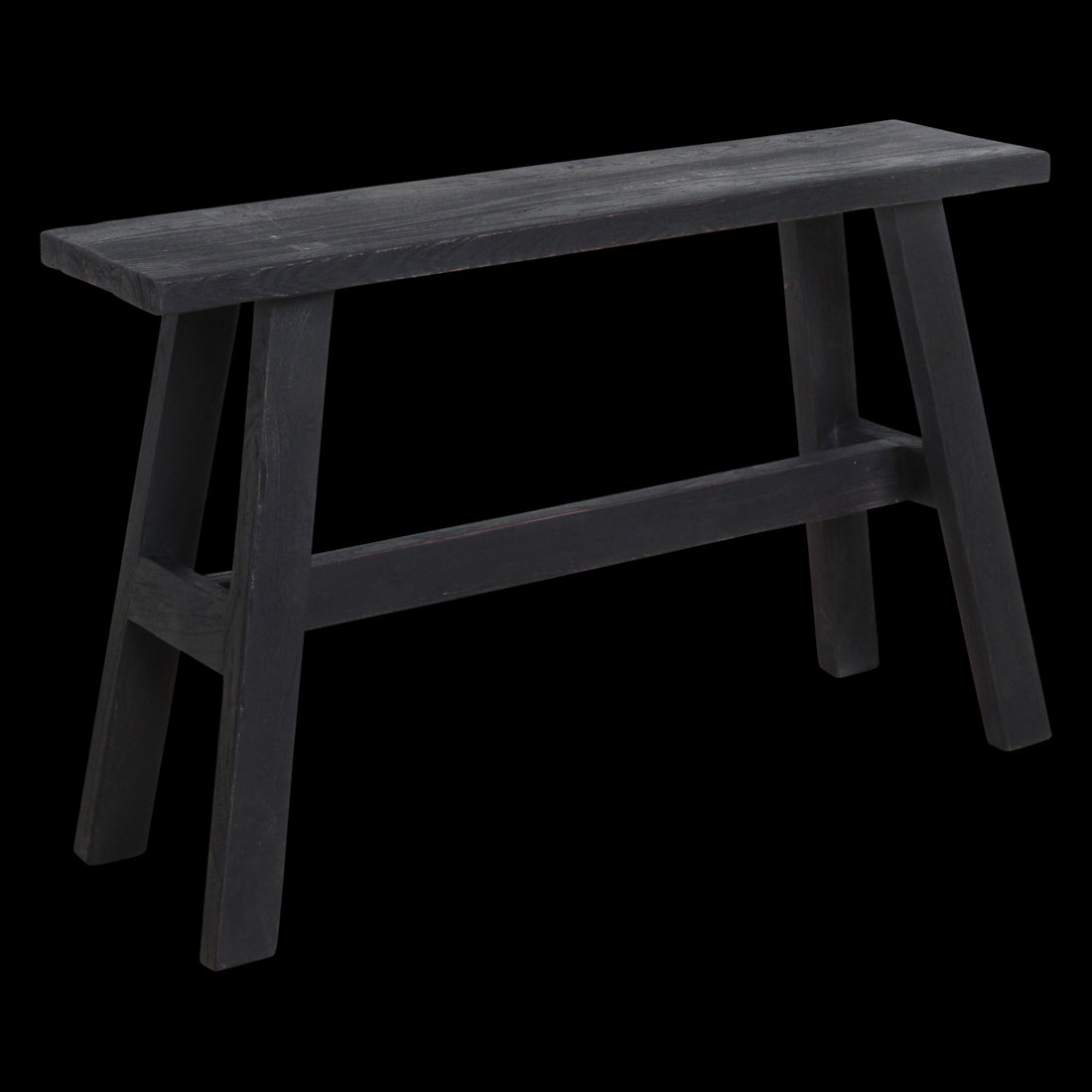 Raw Materials Bankje Hout Zwart Groot